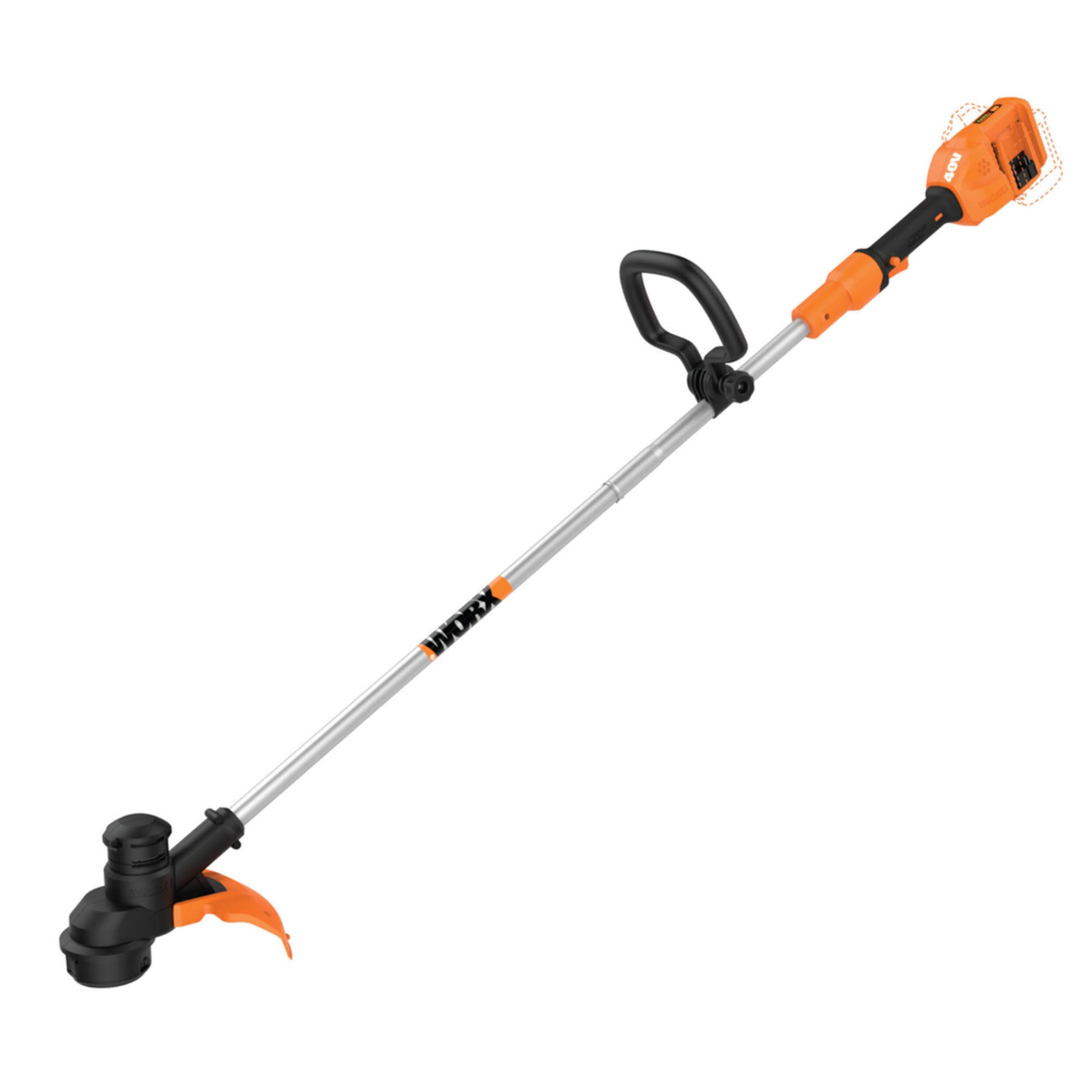 WORX WG183.9 Nitro 40V Power Share™ Cordless Grass Trimmer, 13-in, Tool Only Front_Three_Fourths_Angled_Left