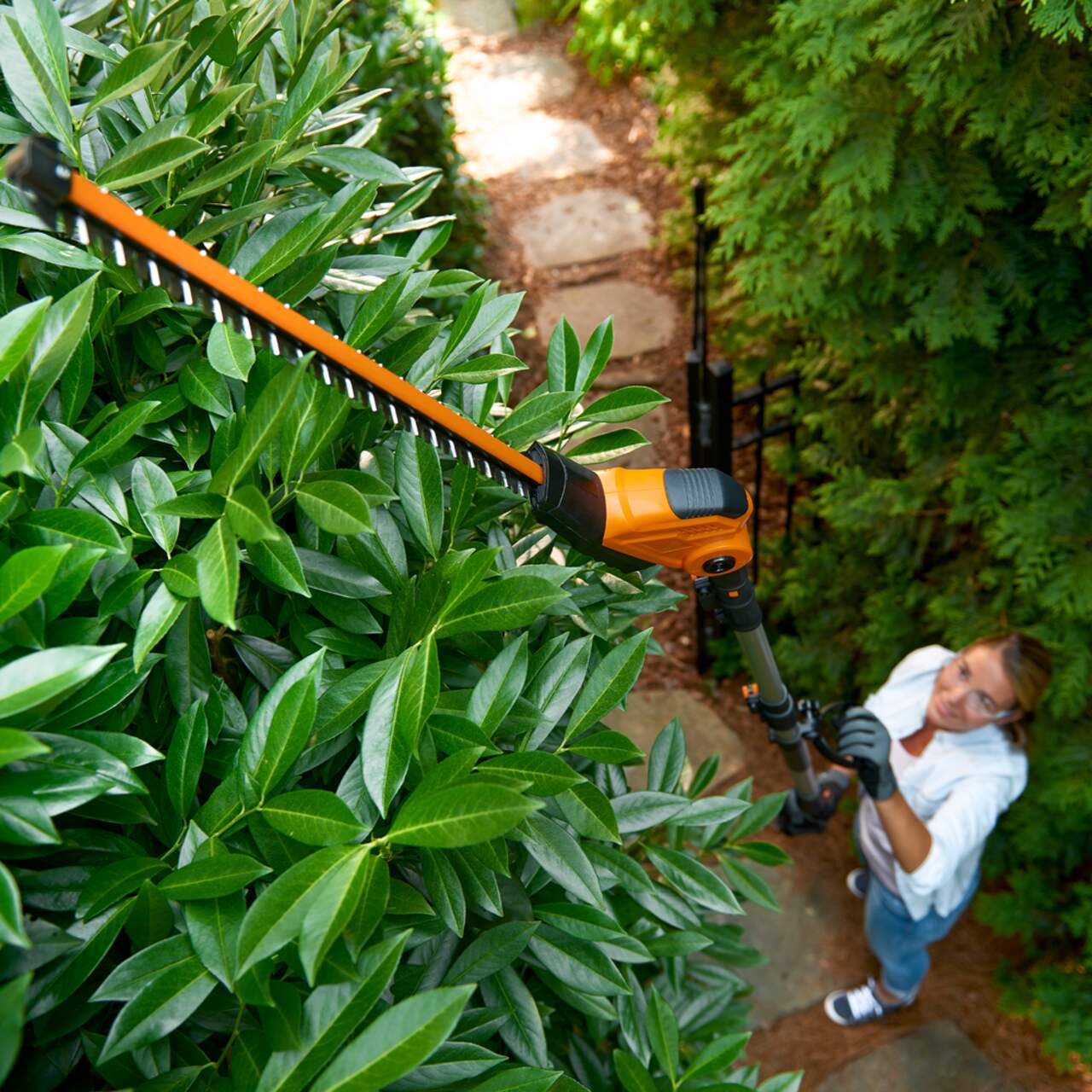 Worx long reach hedge trimmer sales