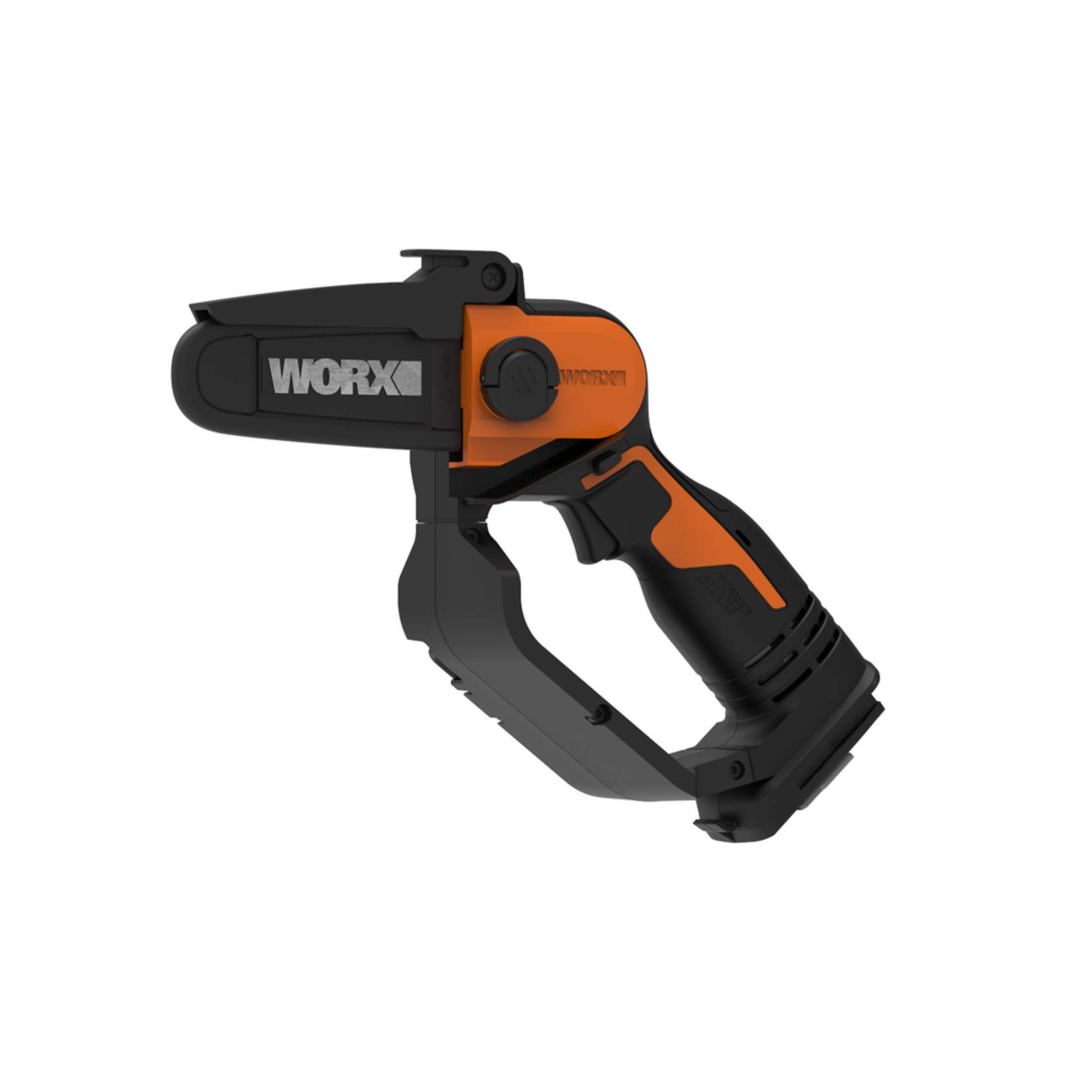 WORX WG324.9 20V Power Share™ Cordless Pruning Saw, 5-in, Tool Only Front_Three_Fourths_Angled_Left