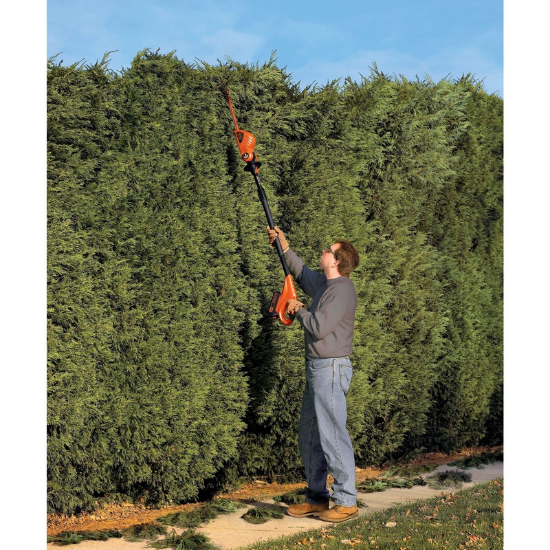 Black & Decker LPHT120 SBD 20V Cordless Pole Hedge Trimmer with 1.5Ah