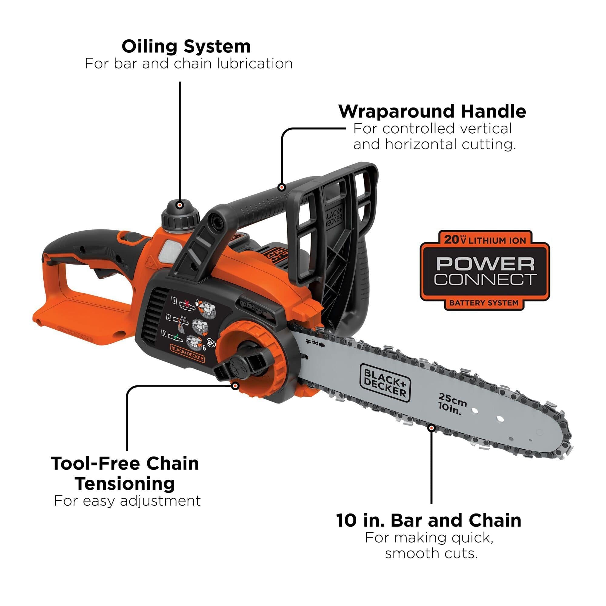 Black & decker on sale mini chainsaw