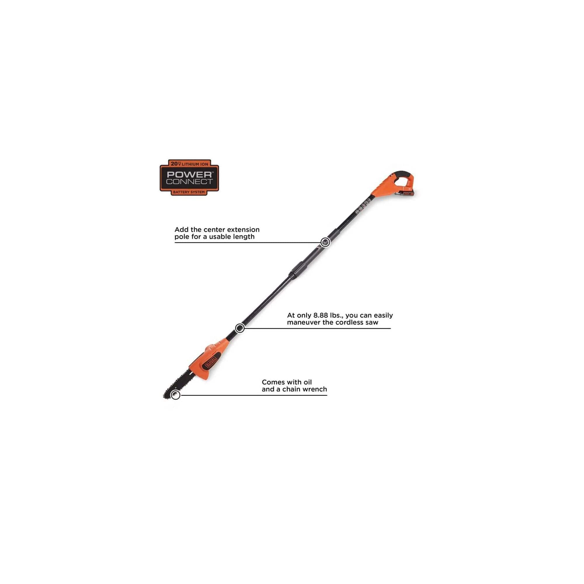 Black Decker LPP120B SBD 20V Lithium ion Pole Pruner Tool Only