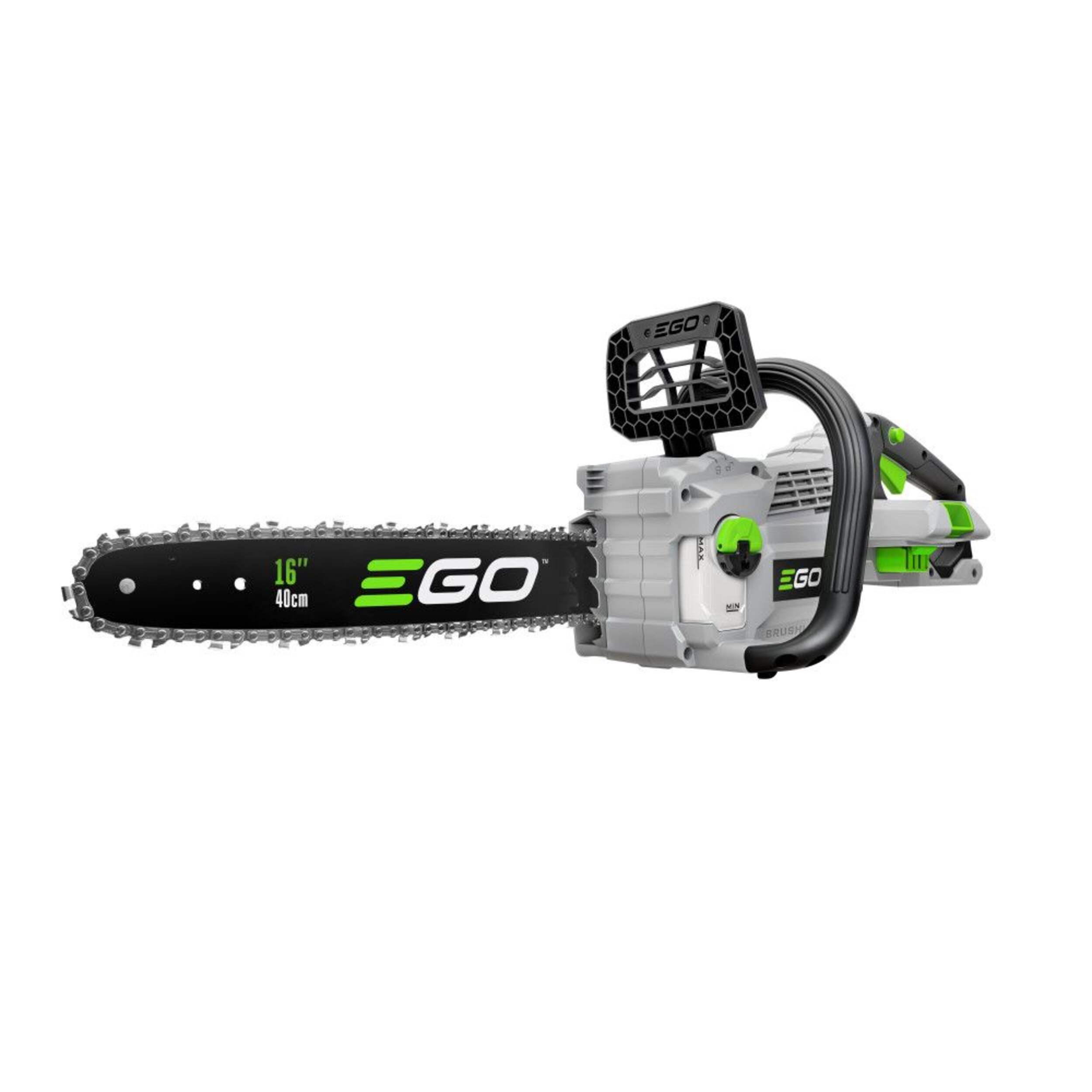 EGO 56V 40cc Lithium-Ion Cordless Chainsaw, 16-in, Tool Only Front_Angled_Left