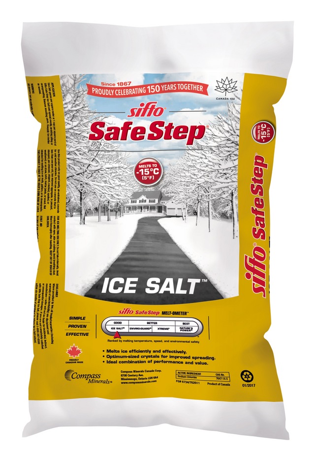 Sifto Safe Step Ice Salt Bag, Adds Traction, Rock Salt, 20kg Canadian Tire