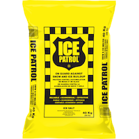 Ice Patrol Ice Salt Bag, Fast-Acting, Rock Salt, 40-kg Front_Flat