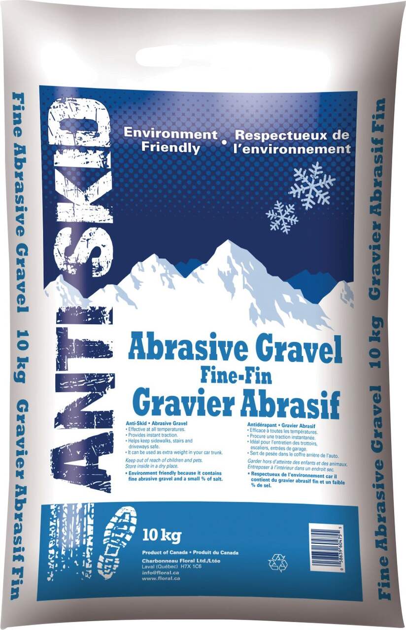 Antiskid Abrasive Gravel & Salt Bag, Anti-Slip, Environment Friendly, 10-kg