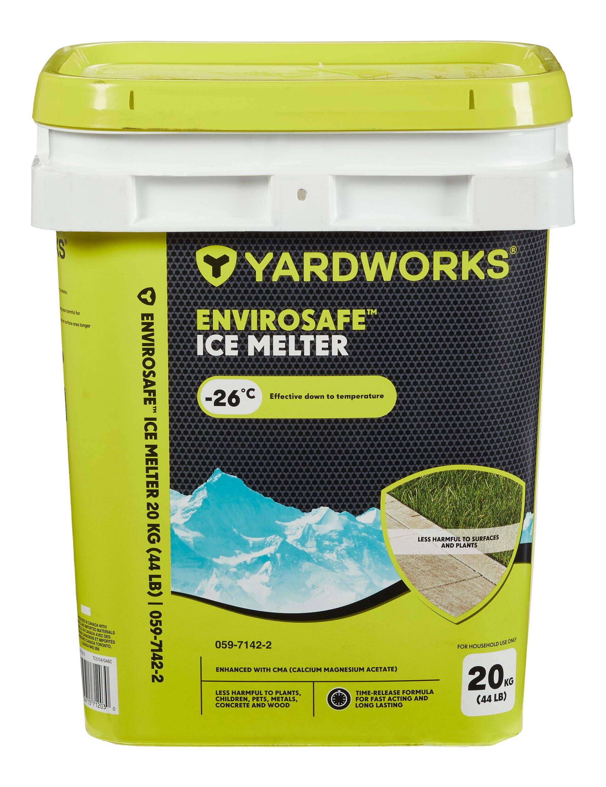 Yardworks Envirosafe™ Ice Melt Pail, Less Harmful To Surfaces