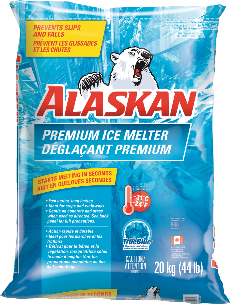 Alaskan Premium Ice Melt Bag, FastActing, Ideal For Steps, Walkways