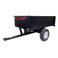 Milwaukee Precision Tow Behind Cart Dump with Pneumatic Tires, 15 cu ft, 1200-lb