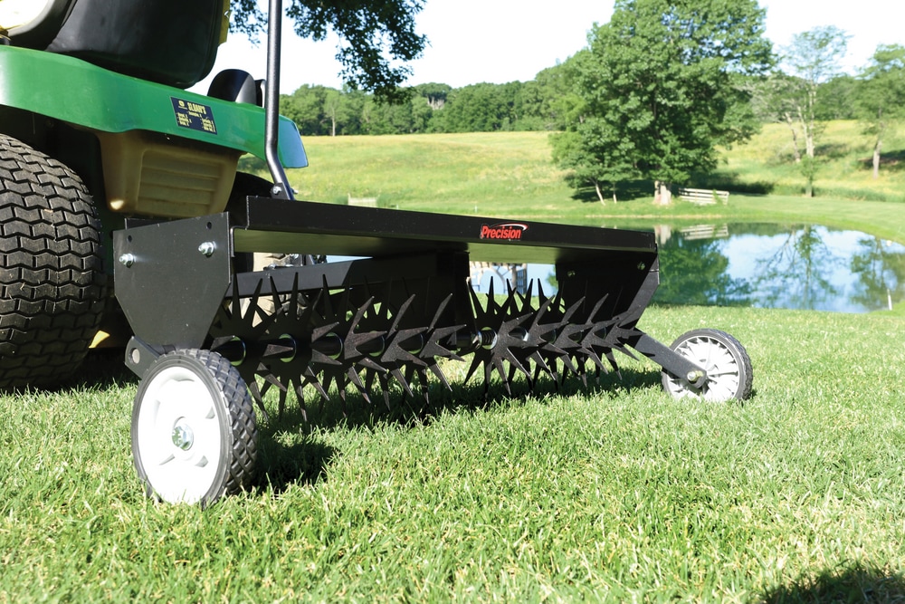 Precision Tow Behind Spike Aerator for Lawn Tractors with Tires, 40in Canadian Tire