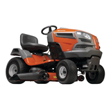 Husqvarna 18.5 HP Hydrostatic Gas Engine Variable Speed Lawn Tractor, Reverse Mow, 42-in Front_Three_Fourths_Angled_Right