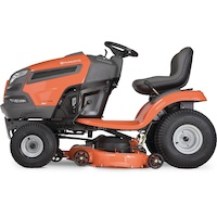 Husqvarna 24 HP Hydrostatic V-Twin Engine Variable Speed Lawn Tractor, Reverse Mow, 48-in Side_Left