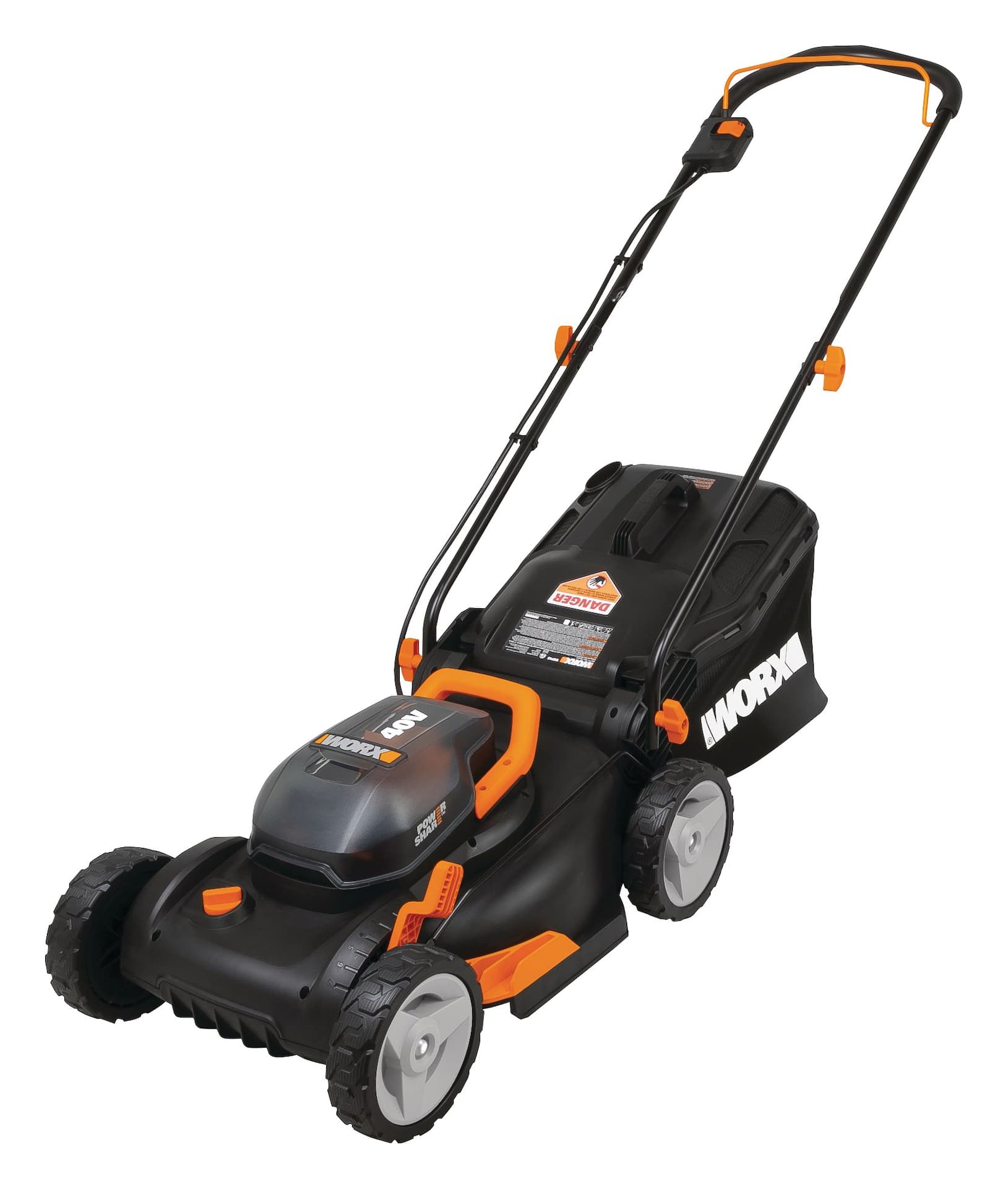 WORX 2 in 1 2x20V 4Ah Battery Cordless Brushed Walk Behind Push