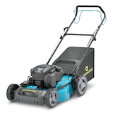 Yardworks 3-in-1 163cc Gas Engine RWD Walk Behind Self-Propelled Lawn Mower, 22-in Front_Three_Fourths_Angled_Left