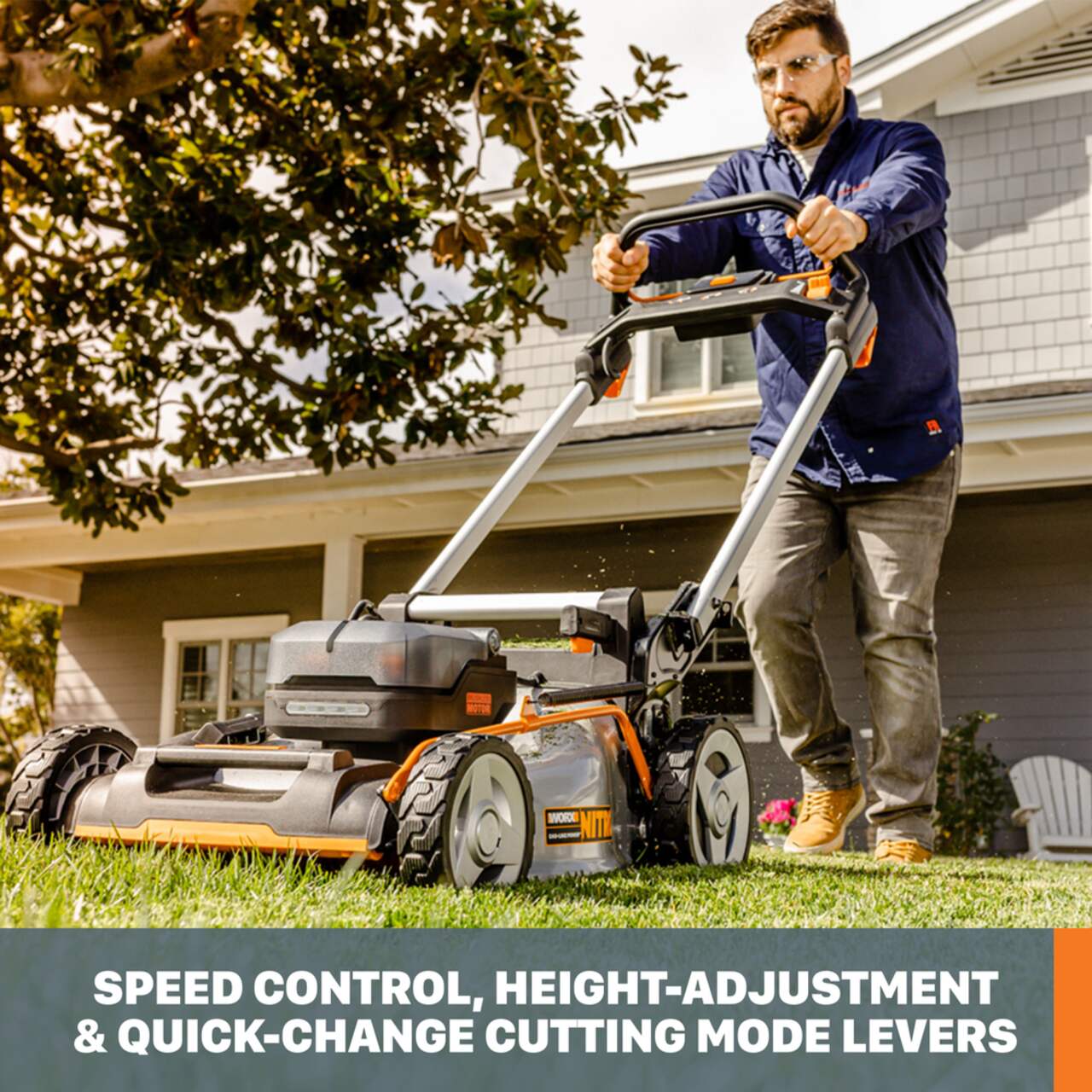 WORX WG753 Nitro 40V Power Share 3 in 1 Cordless Self Propelled