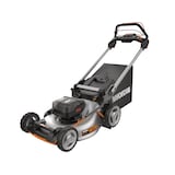 WORX WG753 Nitro 40V Power Share™ 3-in-1 Cordless Self-Propelled Variable Speed Lawn Mower, 21-in, 5Ah Battery Front_Three_Fourths_Angled_Left