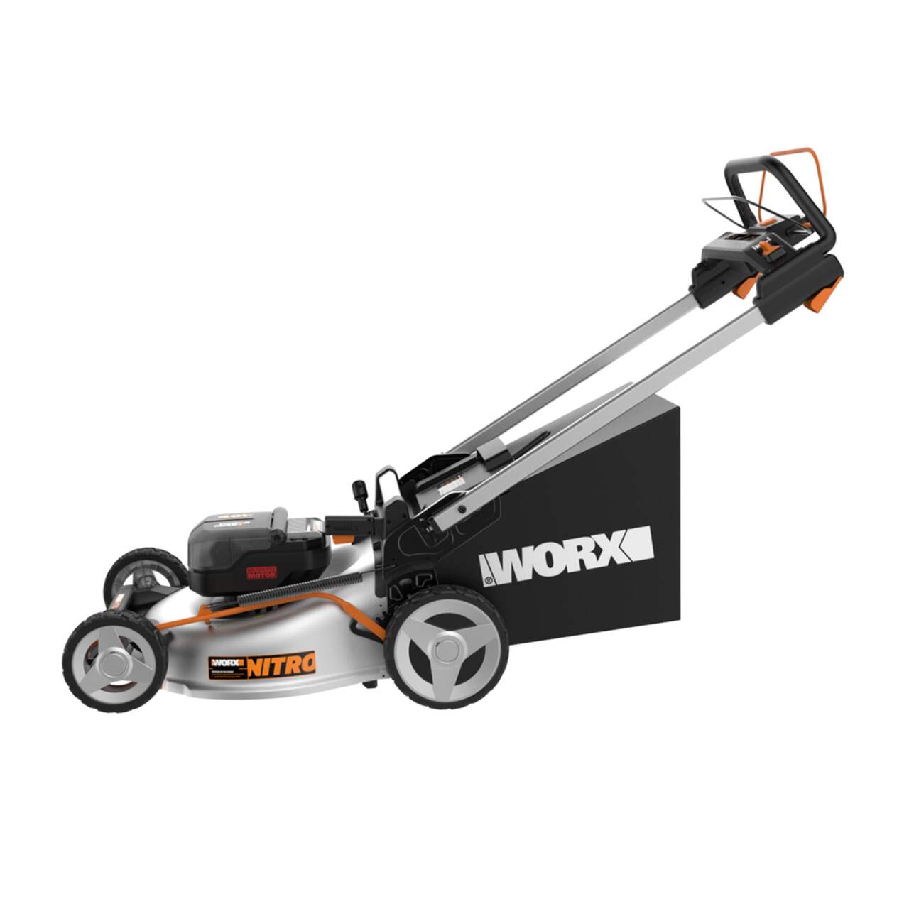 WORX WG753 Nitro 40V Power Share 3 in 1 Cordless Self Propelled Variable Speed Lawn Mower 21 in 5Ah Battery