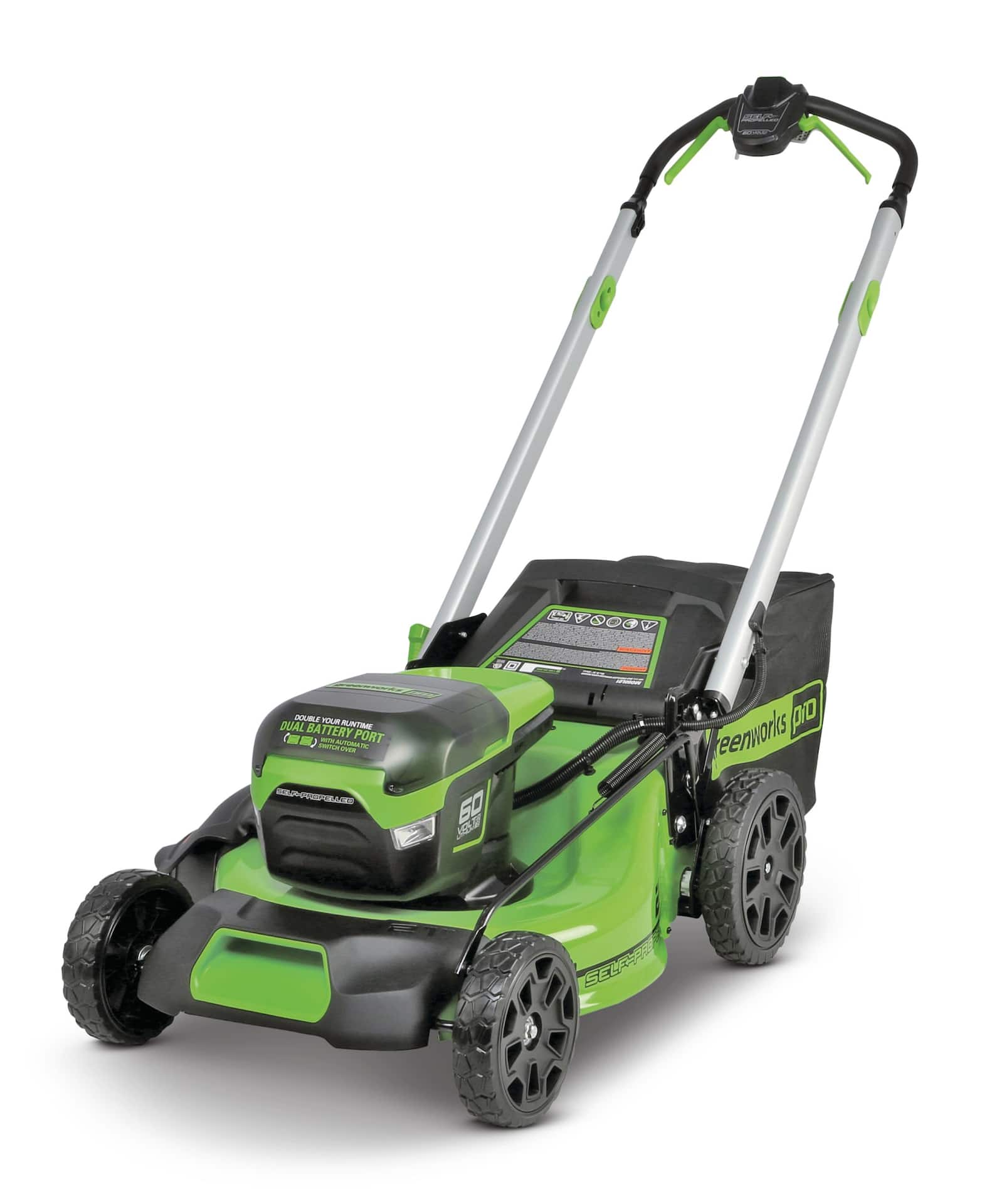 Greenworks PRO 60V 3-in-1 Variable Speed, Cordless Self-Propelled Lawn ...