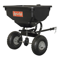 Agri Fab Tow Behind Broadcast Spreader for Lawn Tractors with Tires, 10-in, 85-lb