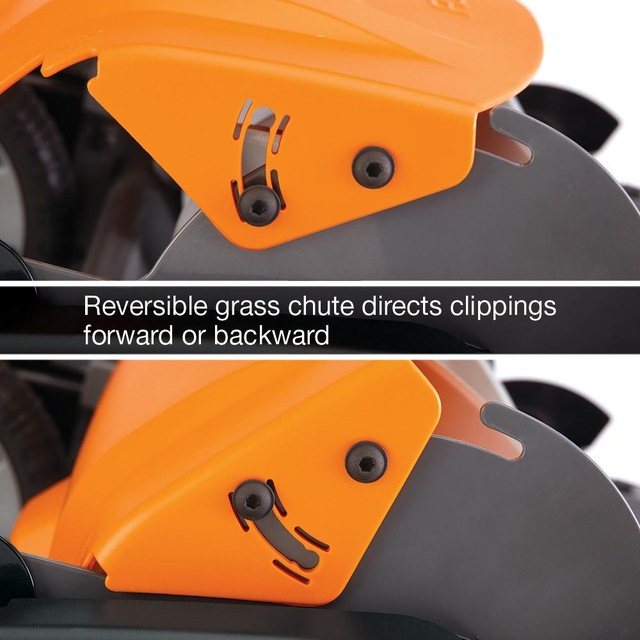 Fiskars StaySharp™Easy Push Manual Walk Behind Max Reel Lawn Mower, 18