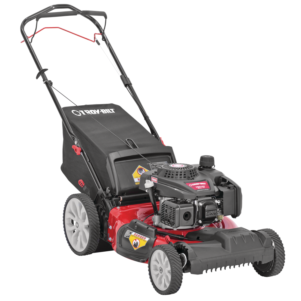 Troy-Bilt 3:1 163cc FWD Walk Behind Self-Propelled Lawn Mower, 21-in ...