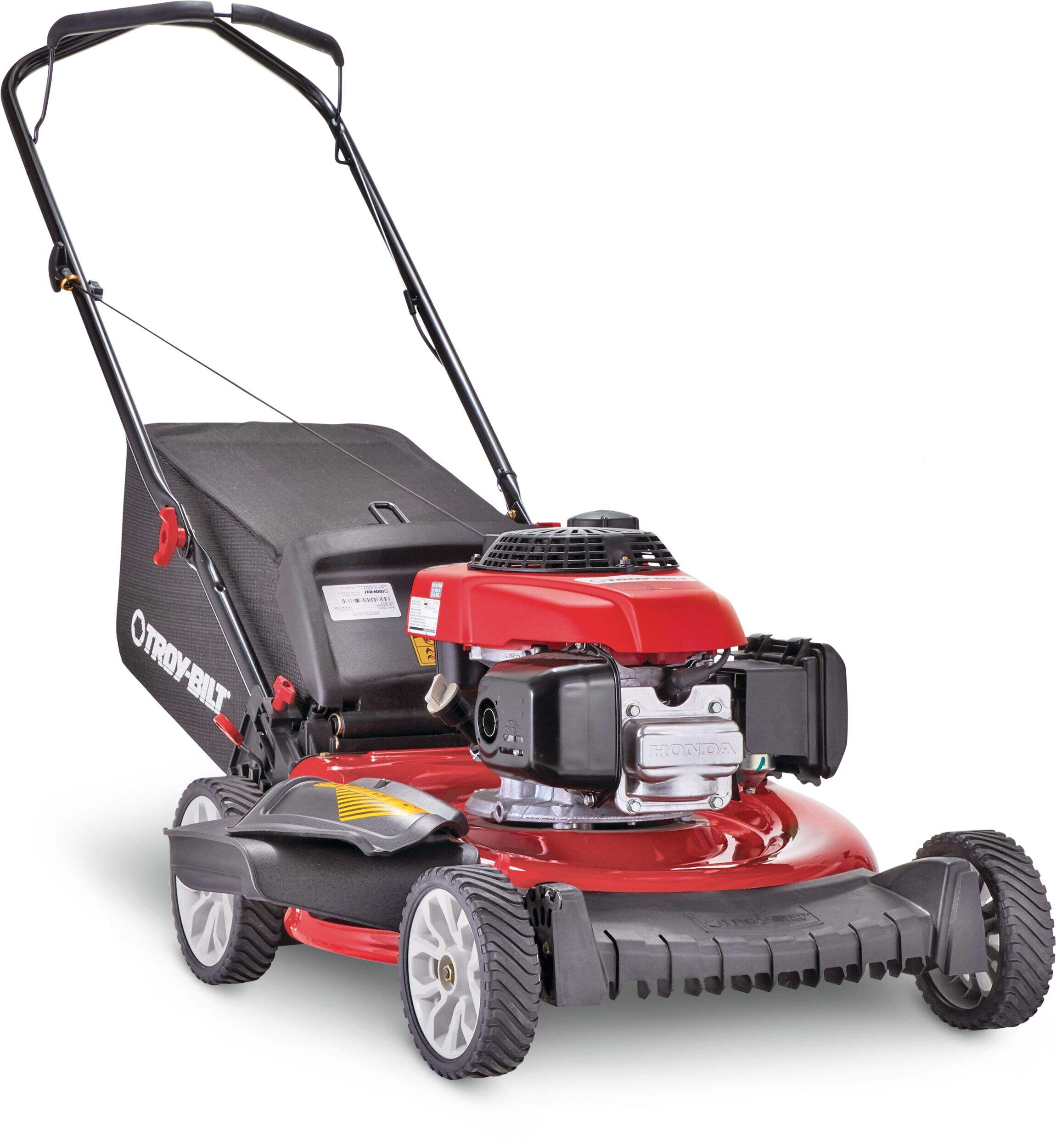 Troy-Bilt 3-in-1 160cc Gas Engine Walk Behind Push Lawn Mower, 21-in Front_Three_Fourths_Angled_Right