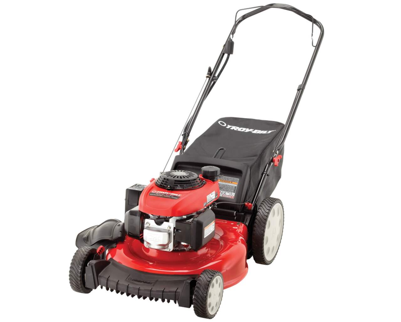 Gas mower with electric clearance start
