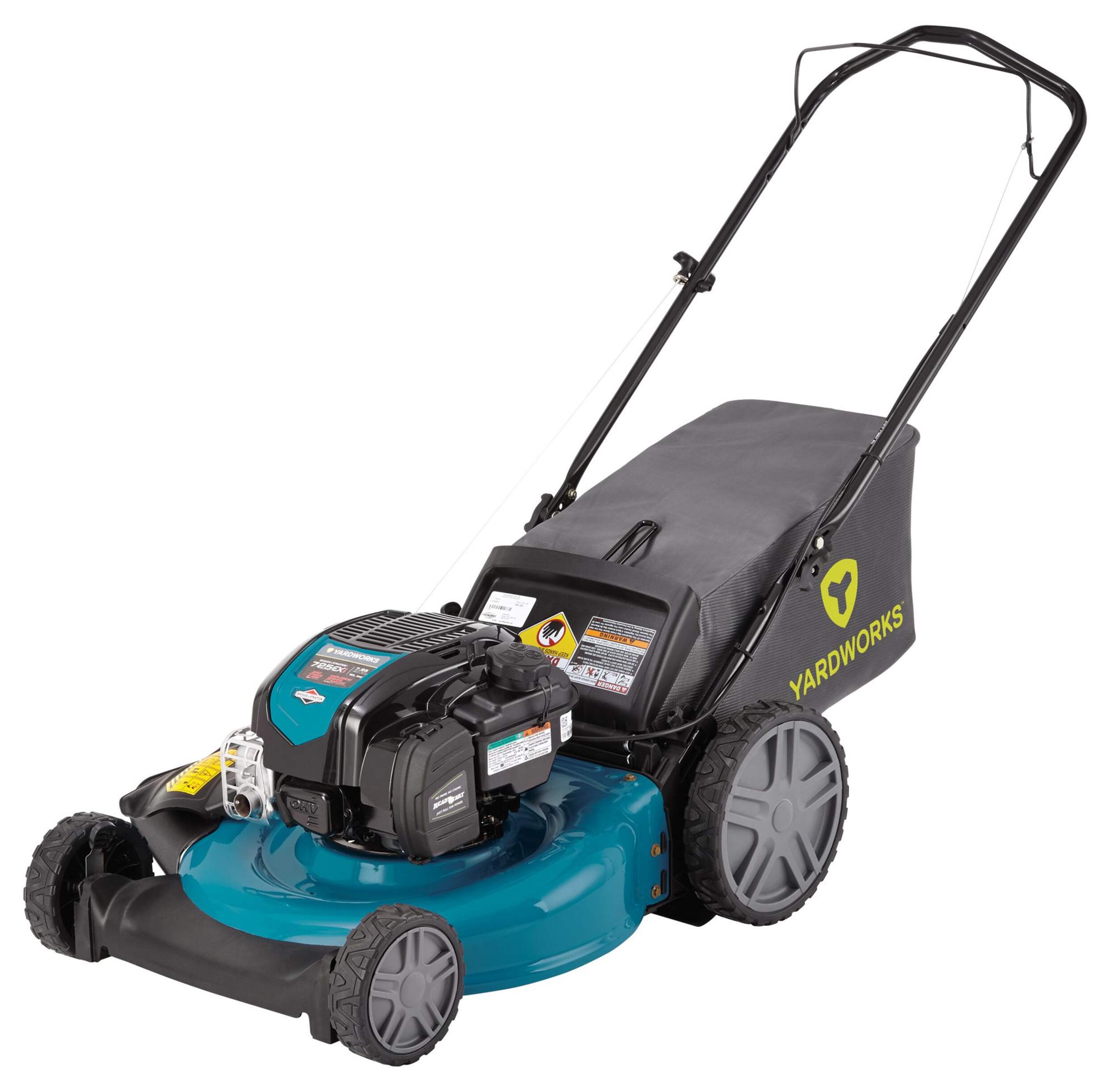 Yardworks 163cc 3in1 High Wheel Gas Lawn Mower, 21in Canadian Tire