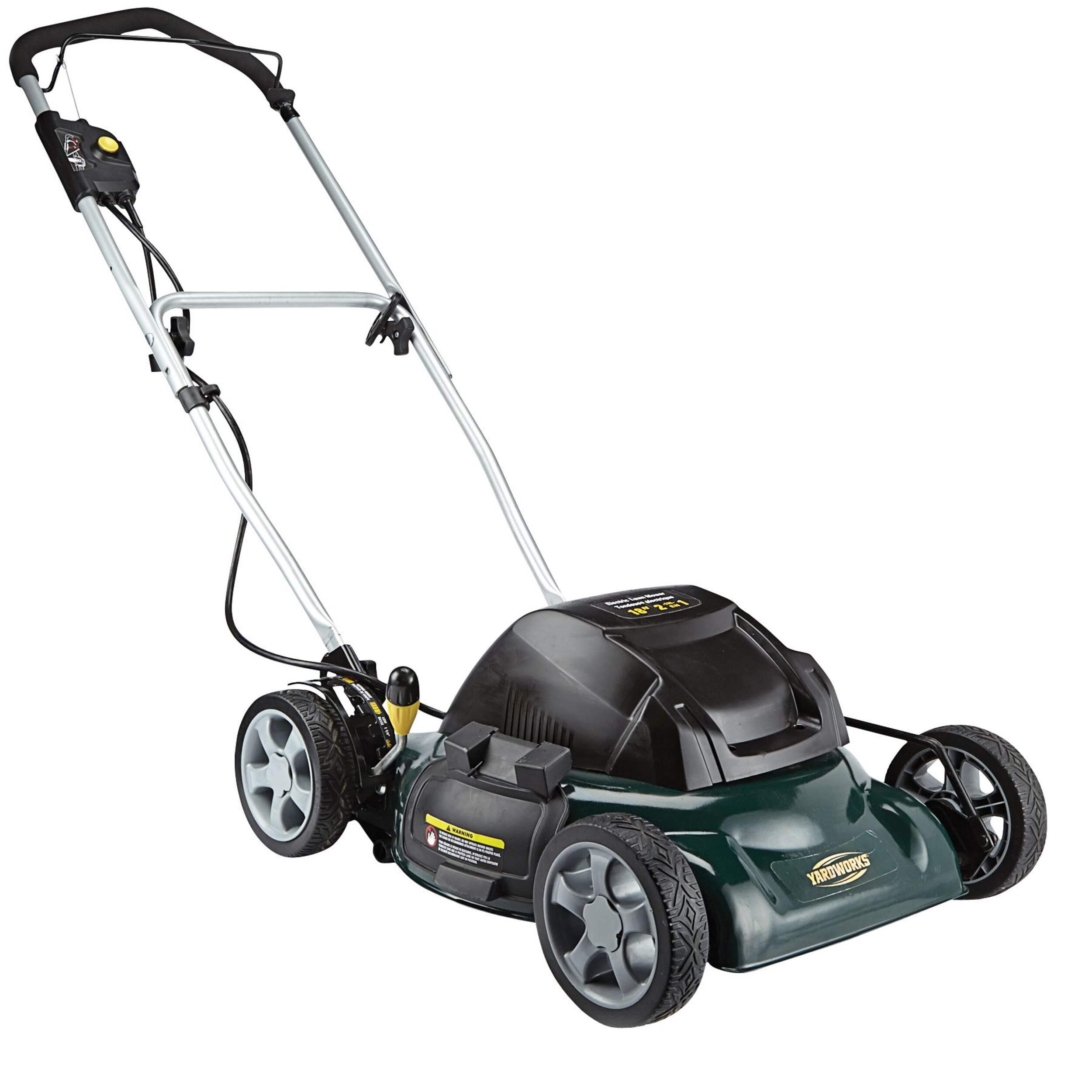 Yardworks 12A 2in1 Electric Lawn Mower, 18in Canadian Tire