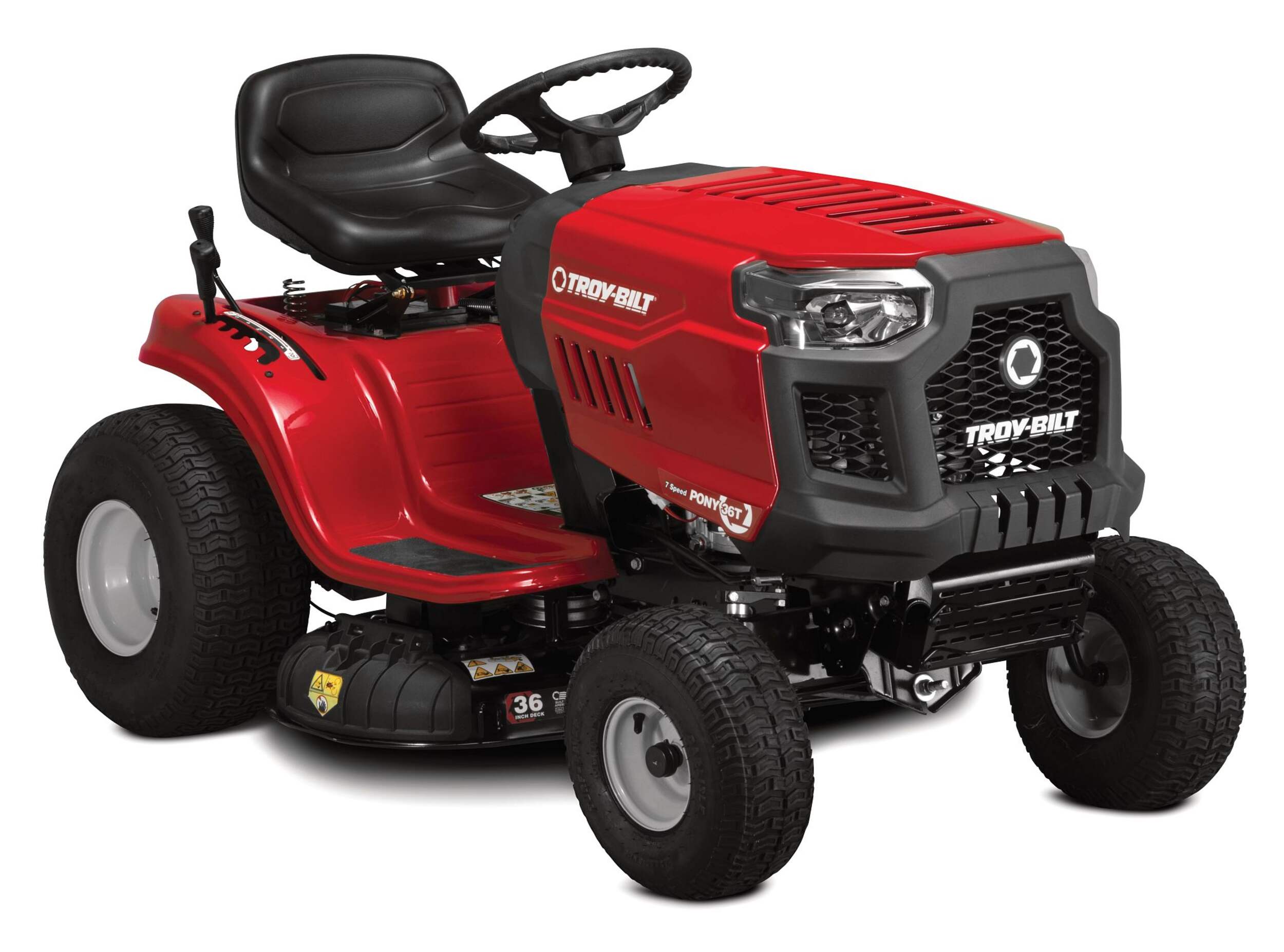 Tondeuse à siège à 7 vitesses Troy-Bilt MD 11,5 CV, 36 po Front_Three_Fourths_Angled_Right