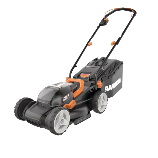 WORX WG779 40V Power Share™ Cordless Mulching Poly Lawn Mower, 14in