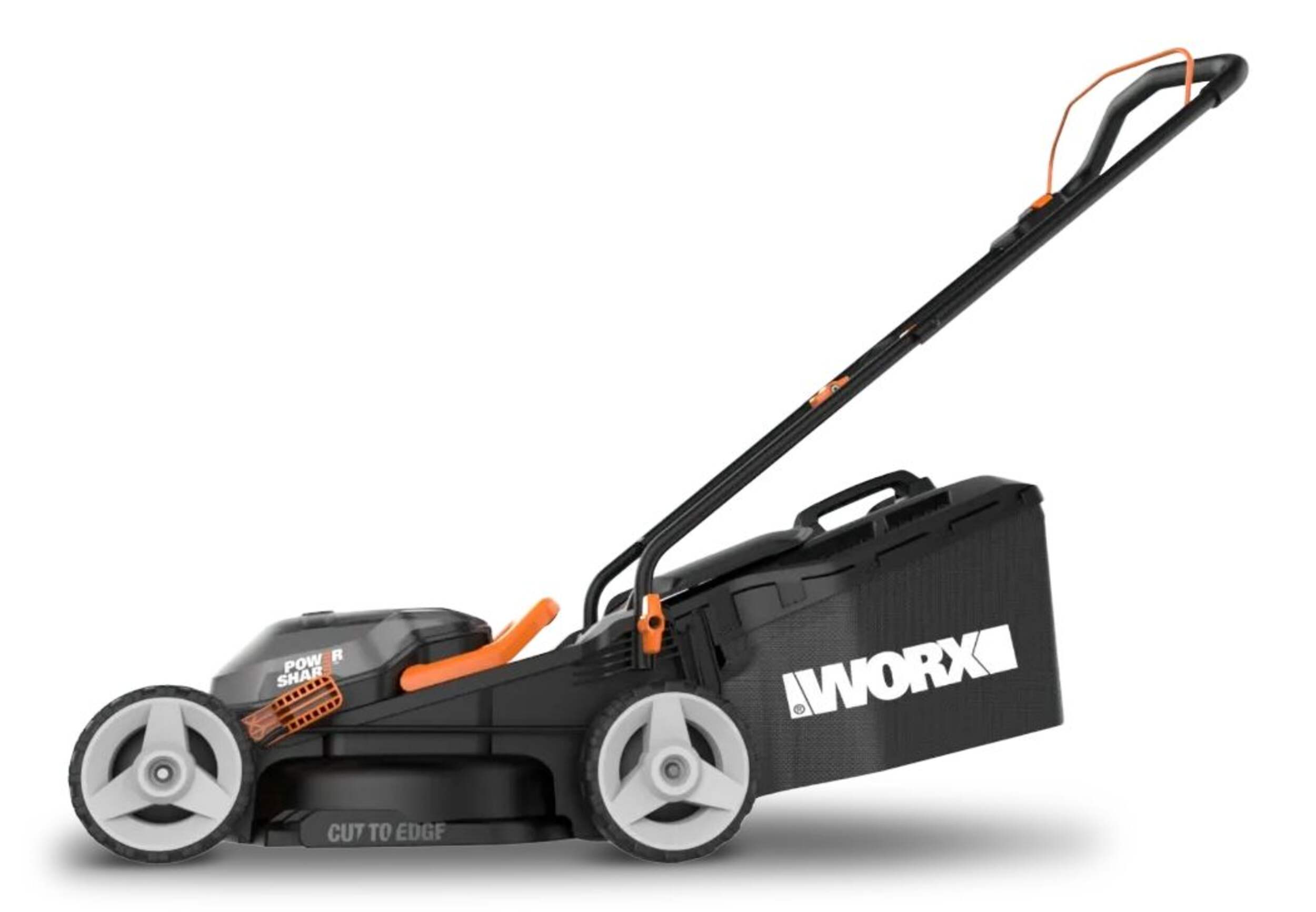 WORX WG779 40V Power Share™ Cordless Mulching Poly Lawn Mower, 14in