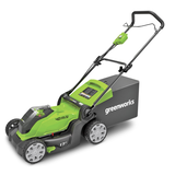 Greenworks 40V 4Ah 2-in-1 Cordless Push Lawn Mower, 17-in Front_Angled_Left