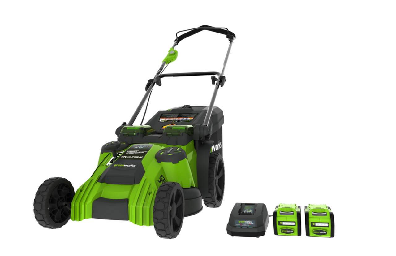 Greenworks outlet dual blade