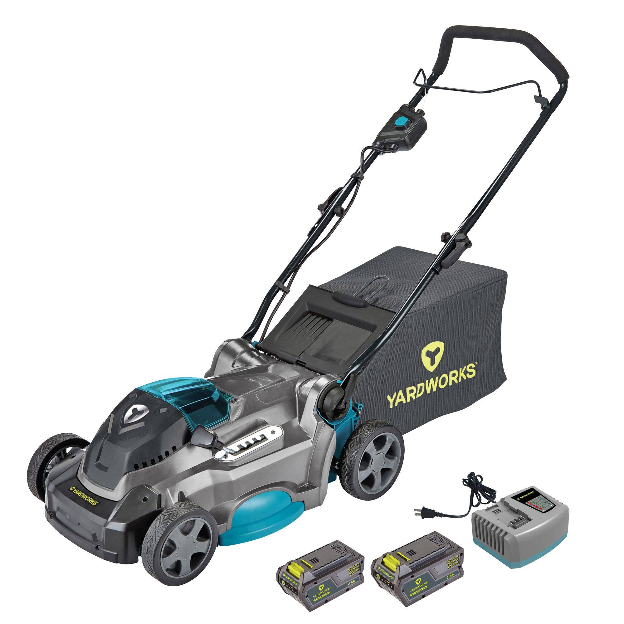 Yardworks 40V Lithium Continuous Runtime Brushless Lawn Mower 17 in Canadian Tire