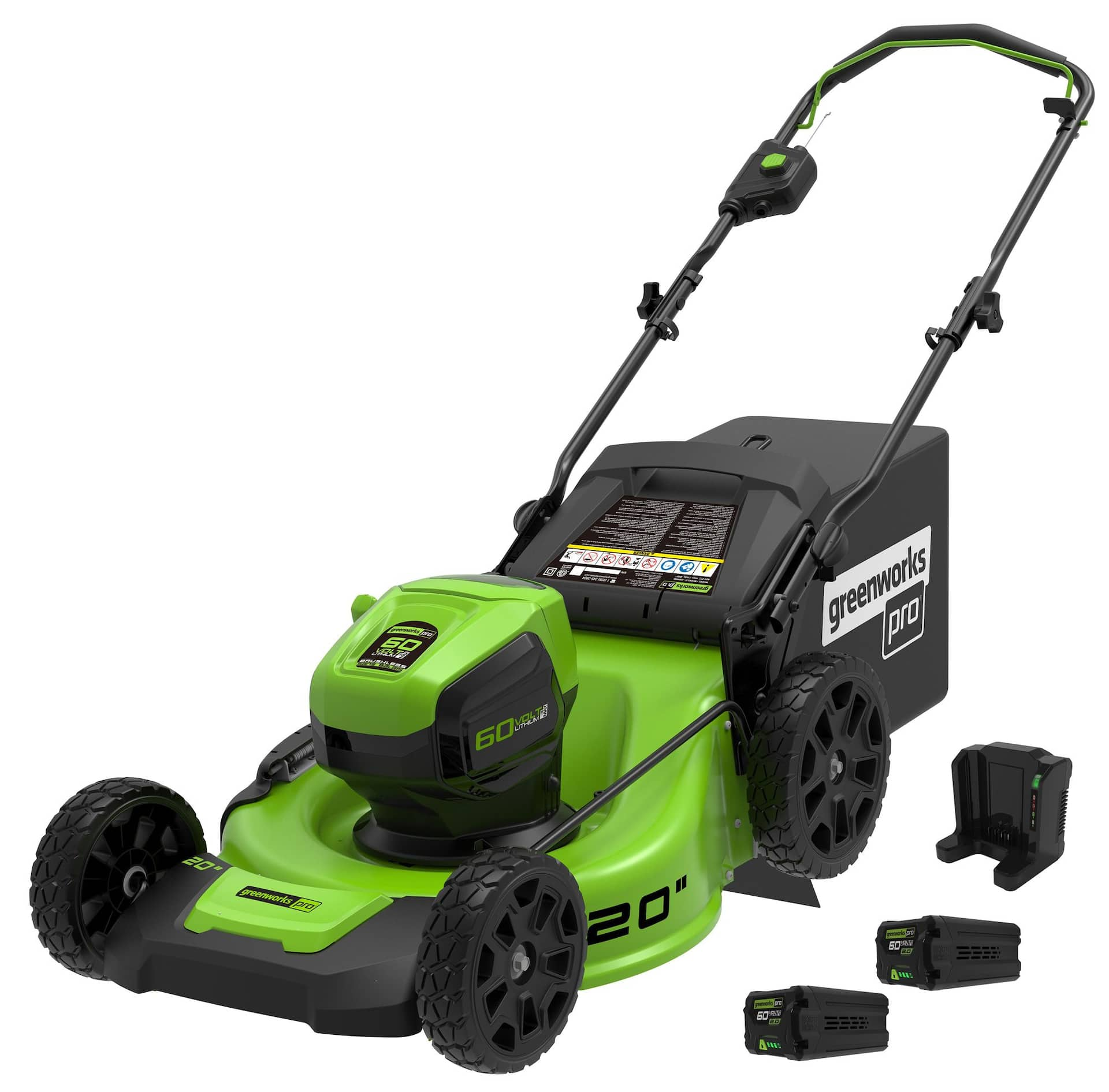 Greenworks 60V Lithium Brushless Cordless Lawn Mower, 20-in | Canadian Tire