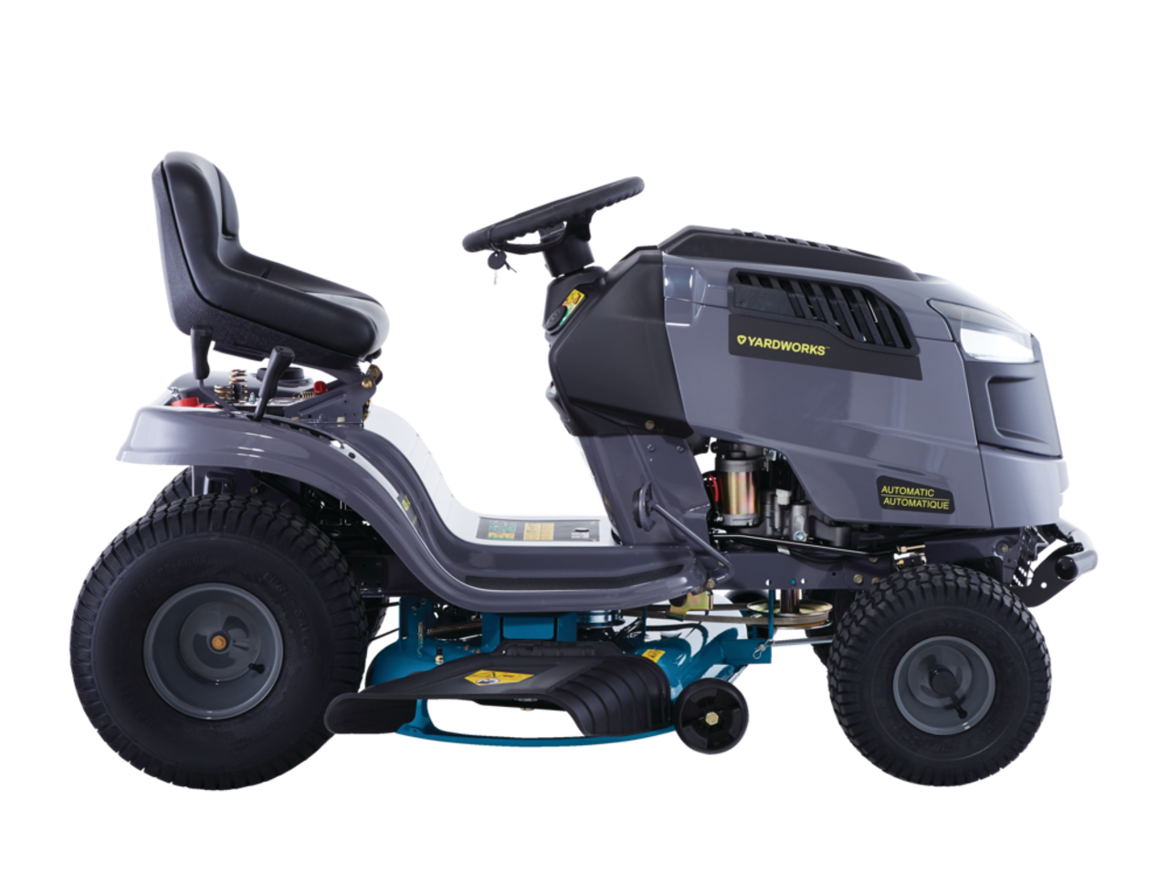 Yardworks 420cc CVT Gas Engine Lawn Tractor Reverse Mow 42 in