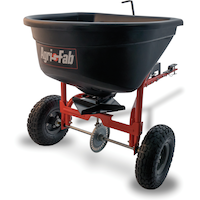 Agri Fab Towable Broadcast Spreader for Lawn Tractors with Tires, 10-in, 110-lb