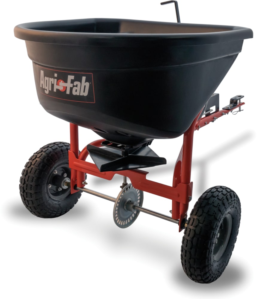 Agri Fab Towable Broadcast Spreader for Lawn Tractors with Tires, 10in, 110lb Canadian Tire