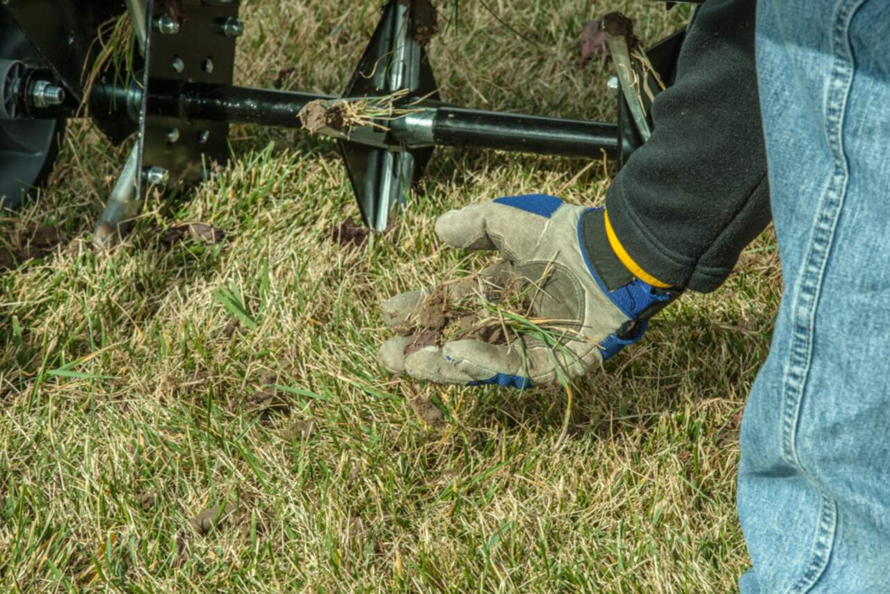 Lawn shop tender aerator