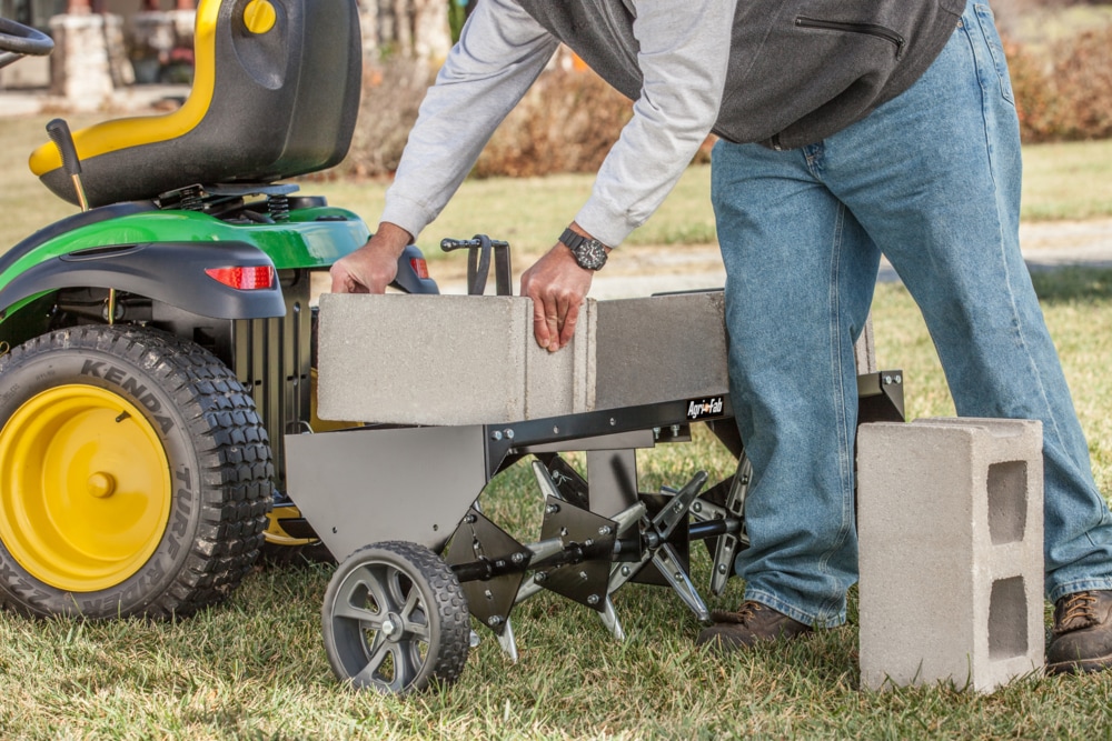 Agri Fab Towable Plug Aerator for Lawn Tractors with Tires, 40in Canadian Tire
