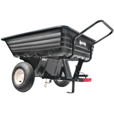 Agri Fab 8 cu ft Poly Tow Dump Cart Front_Three_Fourths_Angled_Right