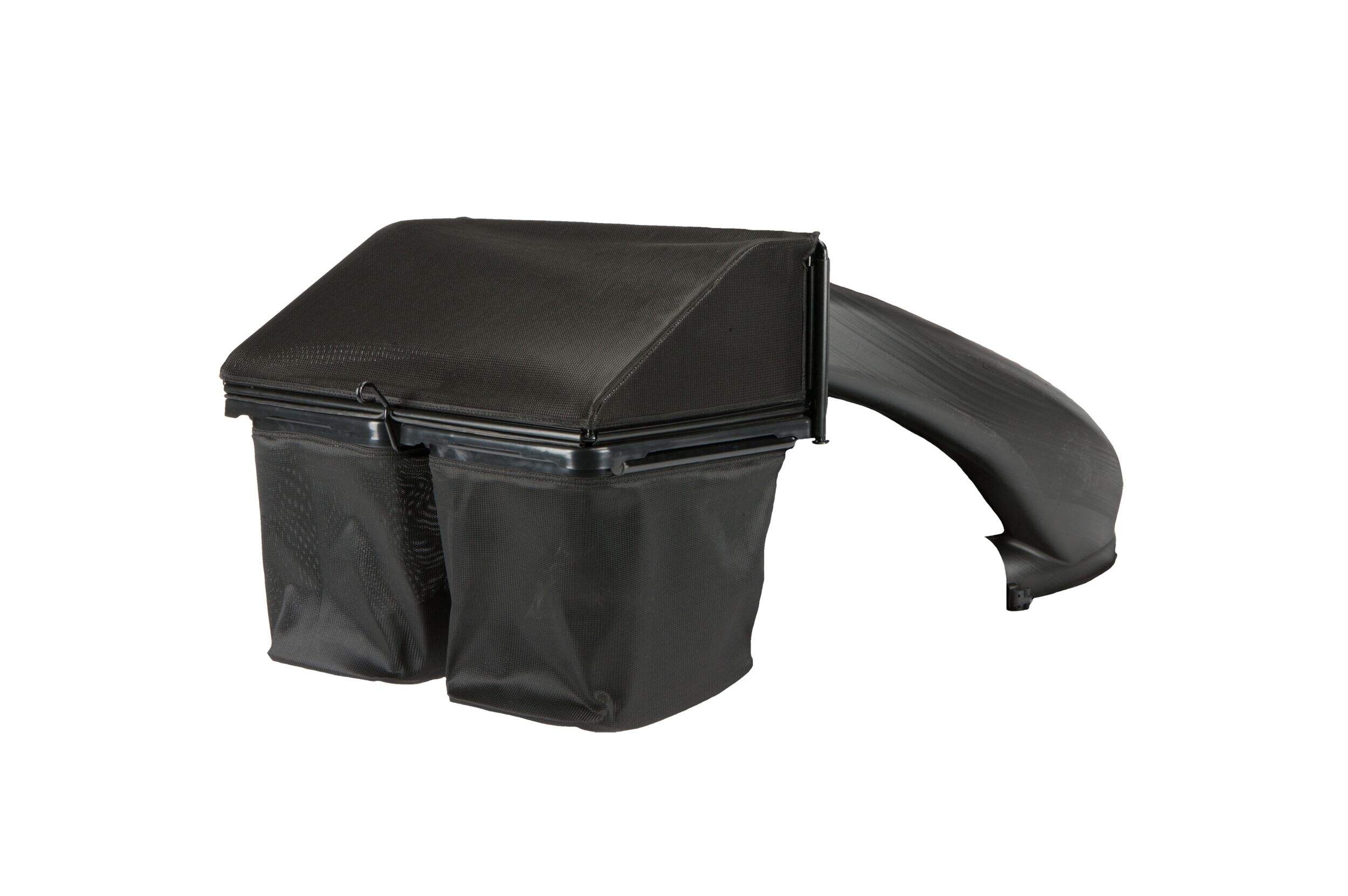 Troy Bilt Soft Twin-Bin Grass Bagger for Lawn Tractors, 30-in, 3.25 Bushels Front_Angled_Left