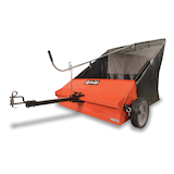 Agri Fab Tow Sweeper for Lawn Tractors with Wheels, 44-in, 25 cu ft Bag Front_Angled_Left