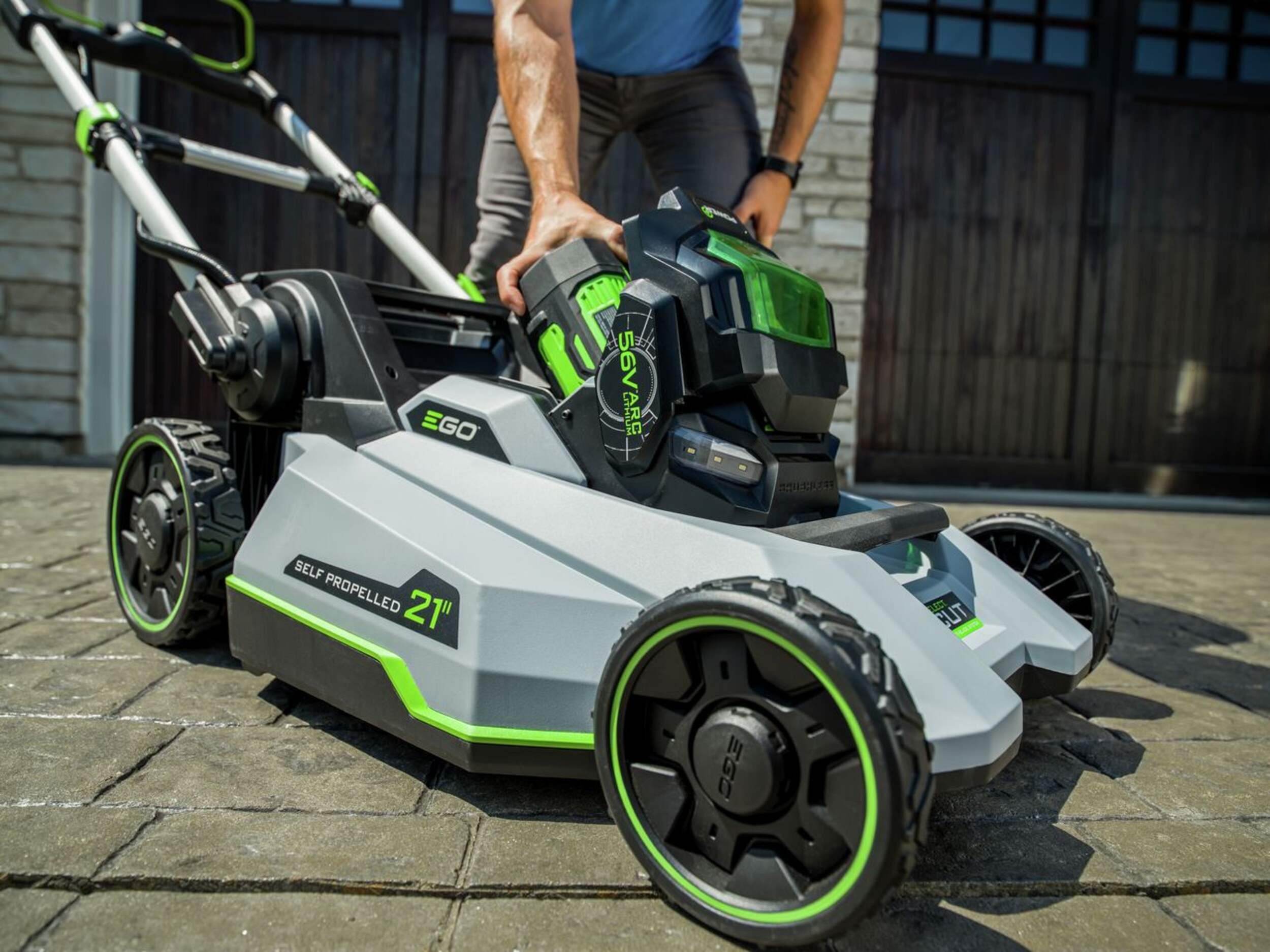EGO POWER+ 56V Brushless Cordless 21in SelfPropelled Lawn Mower with
