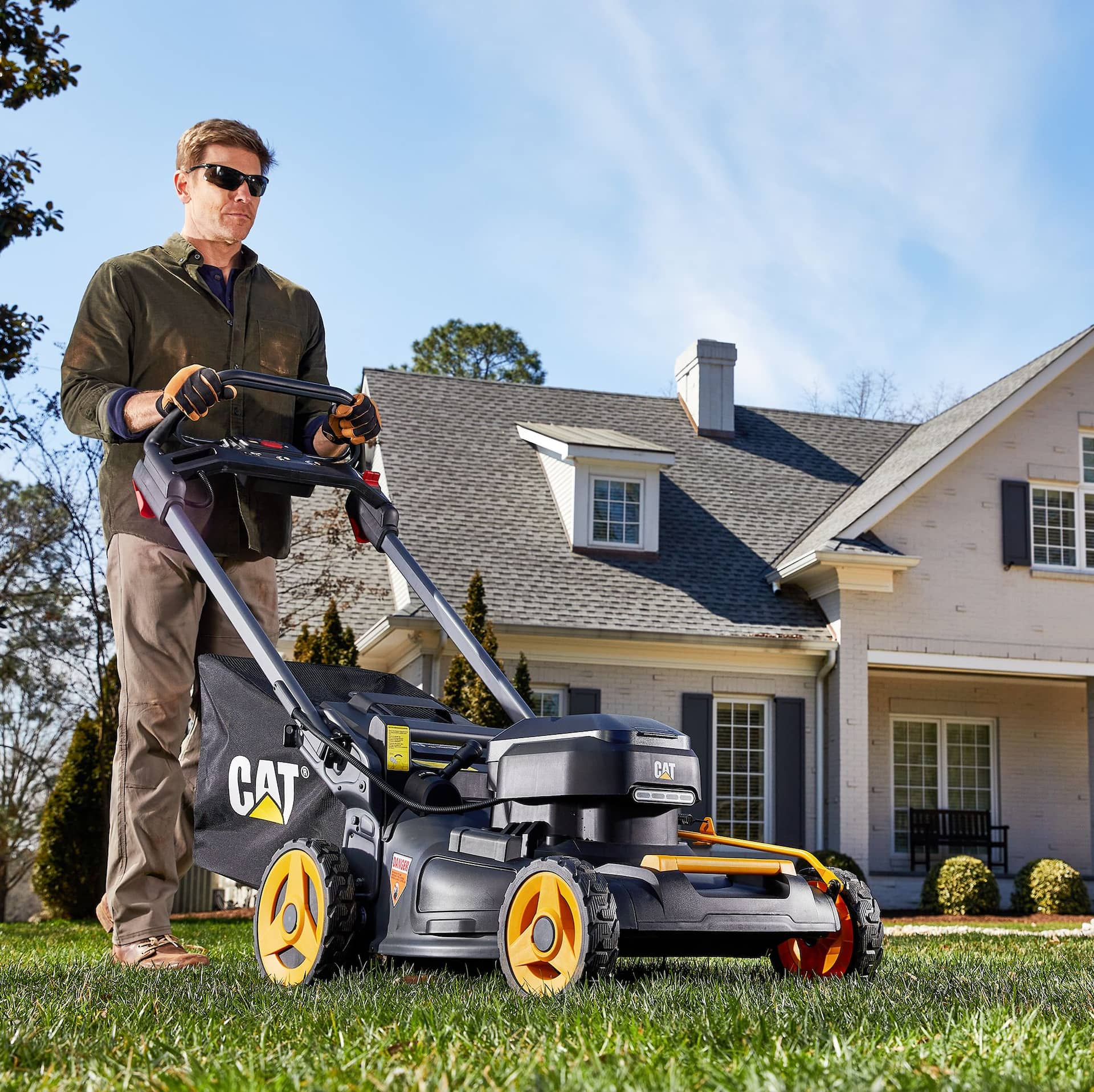 60v self deals propelled lawn mower