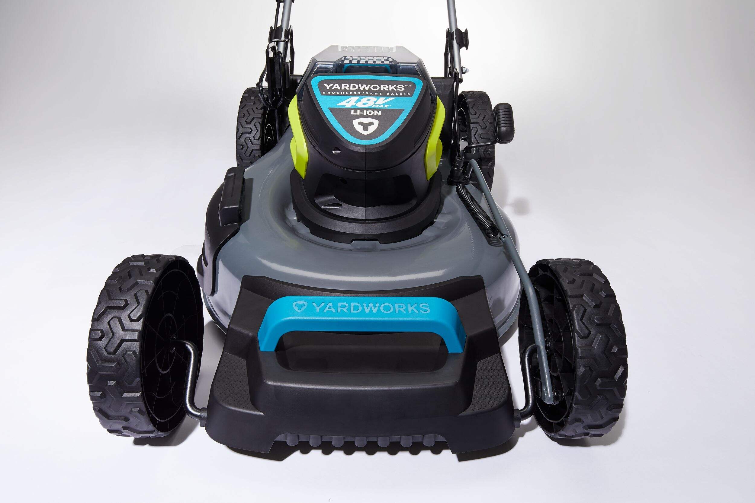 Yardworks 48V 3in1 Cordless Brushless Push Lawn Mower, 20in with 5Ah
