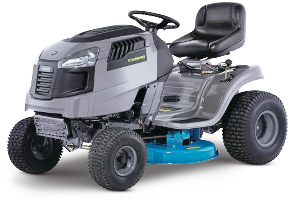 Yardworks 382cc Manual Gas Engine 7Speed Lawn Tractor, Reverse Mow, 36
