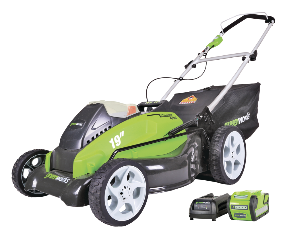 Greenworks 2-in-1 40V 4Ah Battery Cordless Brushed Walk Behind Push ...