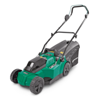 Certified 28V 4Ah Battery Cordless Brushless Walk Behind Push Lawn Mower, 15-in Front_Angled_Left